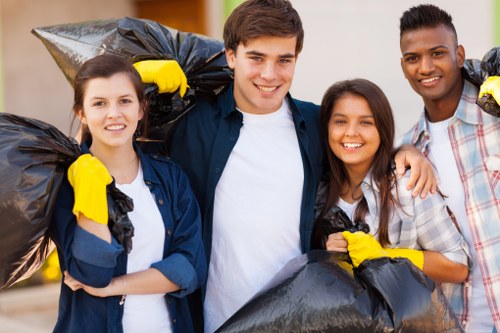 Recycling process in a commercial waste removal facility in Eltham