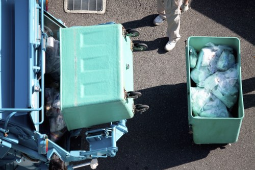 Process of sorting items during house clearance